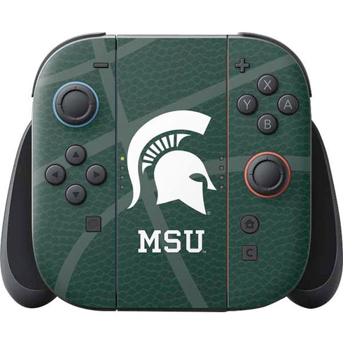 Michigan State University Green Basketball Nintendo Switch 2 (2025) Joy-Con Controller Skin