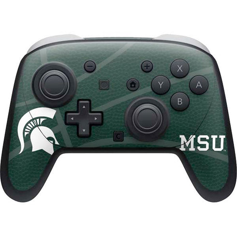 Michigan State University Green Basketball Nintendo Switch 2 (2025) Pro Controller Skin