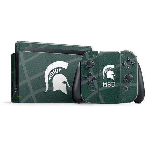 Michigan State University Green Basketball Nintendo Skins