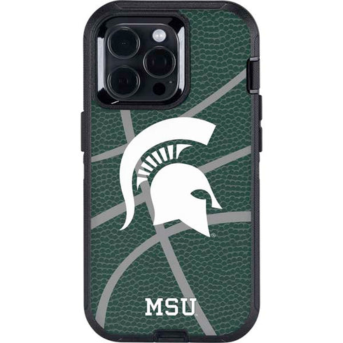 Michigan State University Green Basketball Otterbox Defender iPhone Skin