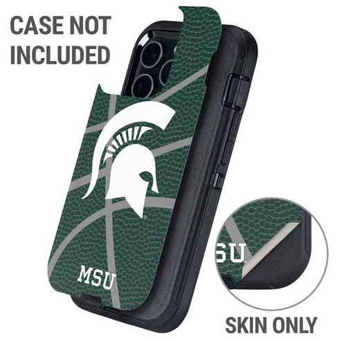 Michigan State University Green Basketball Otterbox Defender iPhone Skin
