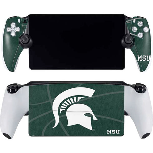 Michigan State University Green Basketball PlayStation PS5 Skins
