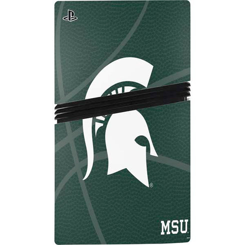 Michigan State University Green Basketball PS5 Pro Bundle Skin