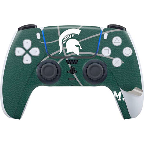 Michigan State University Green Basketball PS5 Pro Disk Bundle Skin