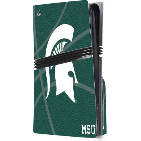 Michigan State University Green Basketball PlayStation PS5 Skins