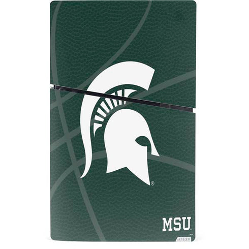 Michigan State University Green Basketball PS5 Slim Digital Edition Console Skin