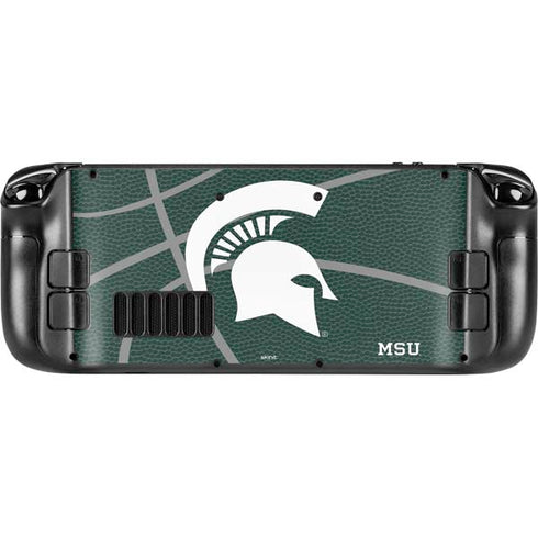 Michigan State University Green Basketball Steam Deck Handheld Gaming Computer Skin