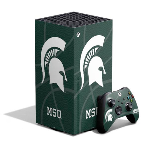Michigan State University Green Basketball XBox Series X Digital Edition Bundle Skin