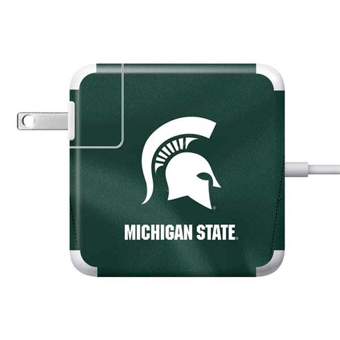 Michigan State University Green Jersey 85W Power Adapter (15 and 17 inch MacBook Pro Charger) Skin