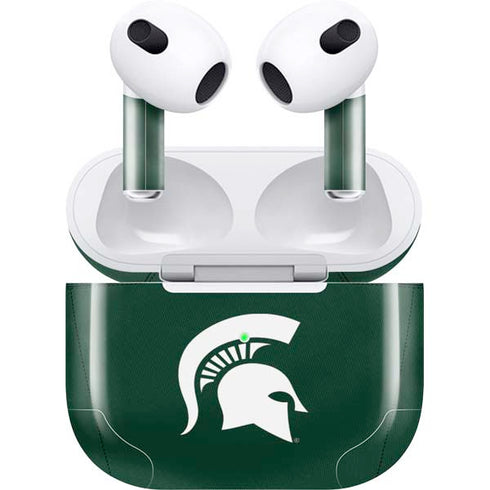 Michigan State University Green Jersey Apple AirPods (3rd Gen 2021) Skin