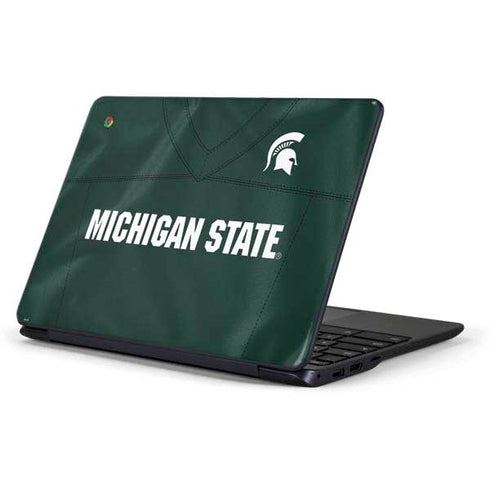 Michigan State University Green Jersey Samsung Chromebook Skin
