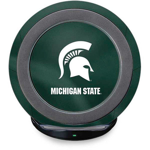 Michigan State University Green Jersey Fast Charge Wireless Charging Stand Skin
