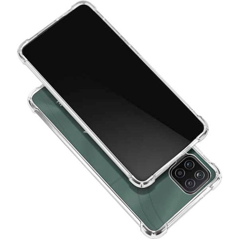 Michigan State University Green Jersey Galaxy A12 Clear Case