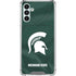 Michigan State University Green Jersey Galaxy A13 5G Clear Case