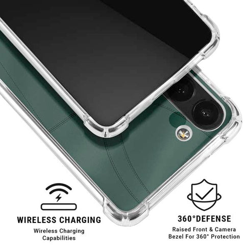 Michigan State University Green Jersey Galaxy A13 5G Clear Case