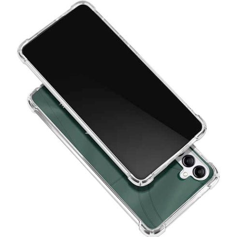 Michigan State University Green Jersey Galaxy A15 5G Clear Case
