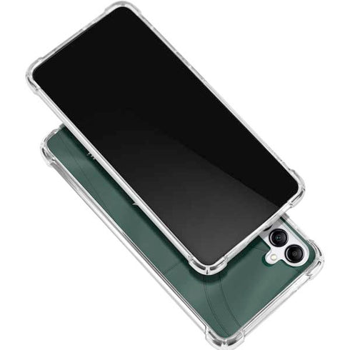 Michigan State University Green Jersey Galaxy A16 5G Clear Case