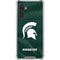 Michigan State University Green Jersey Galaxy A17 Clear Case