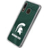 Michigan State University Green Jersey Galaxy A20 Clear Case