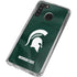 Michigan State University Green Jersey Galaxy A21 Clear Case