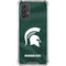 Michigan State University Green Jersey Galaxy A32 5G Clear Case