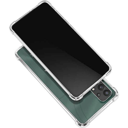 Michigan State University Green Jersey Galaxy A32 5G Clear Case