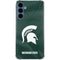 Michigan State University Green Jersey Galaxy A35 5G Clear Case
