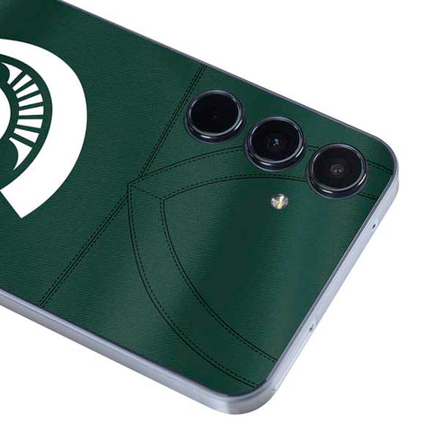 Michigan State University Green Jersey Galaxy A35 5G Skin