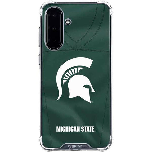 Michigan State University Green Jersey Galaxy A36 5G Clear Case