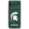 Michigan State University Green Jersey Galaxy A50 Clear Case