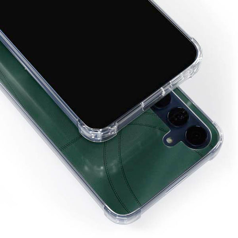 Michigan State University Green Jersey Galaxy A55 5G Clear Case