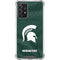 Michigan State University Green Jersey Galaxy A72 5G Clear Case