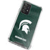 Michigan State University Green Jersey Galaxy A72 5G Clear Case