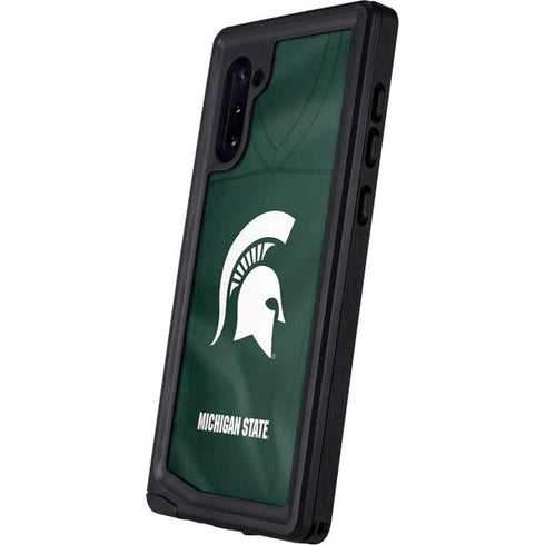 Michigan State University Green Jersey Galaxy Note 10 Waterproof Case