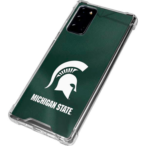 Michigan State University Green Jersey Galaxy Note20 5G Clear Case