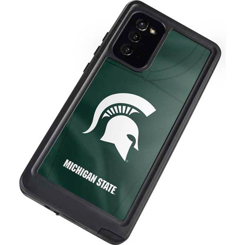 Michigan State University Green Jersey Galaxy Note20 5G Waterproof Case