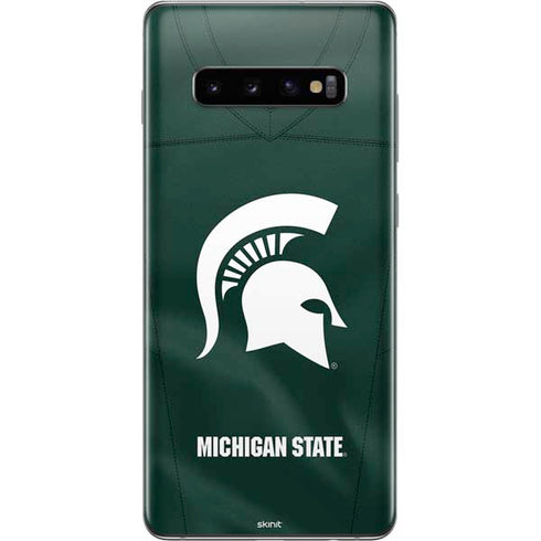 Michigan State University Green Jersey Galaxy S10 Plus Skin