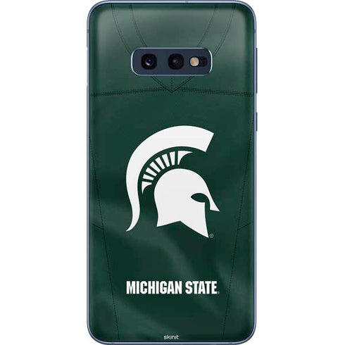 Michigan State University Green Jersey Galaxy S10e Skin