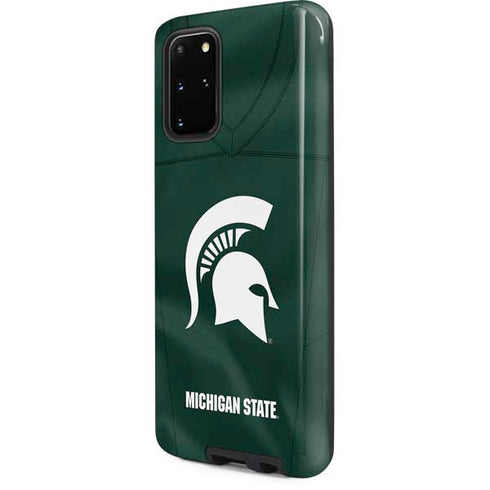 Michigan State University Green Jersey Galaxy S20 Plus Pro Case