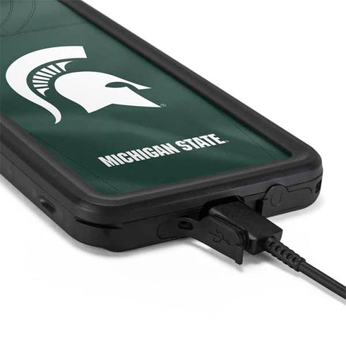 Michigan State University Green Jersey Galaxy S20 Plus Waterproof Case