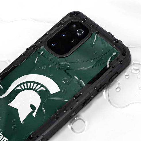 Michigan State University Green Jersey Galaxy S20 Plus Waterproof Case