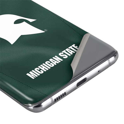 Michigan State University Green Jersey Galaxy S20 Skin