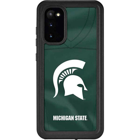 Michigan State University Green Jersey Galaxy S20 Waterproof Case