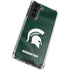 Michigan State University Green Jersey Galaxy S21 5G Clear Case