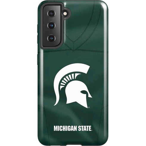 Michigan State University Green Jersey Galaxy S21 5G Pro Case