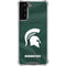 Michigan State University Green Jersey Galaxy S21 FE Clear Case