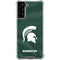Michigan State University Green Jersey Galaxy S21 Plus 5G Clear Case