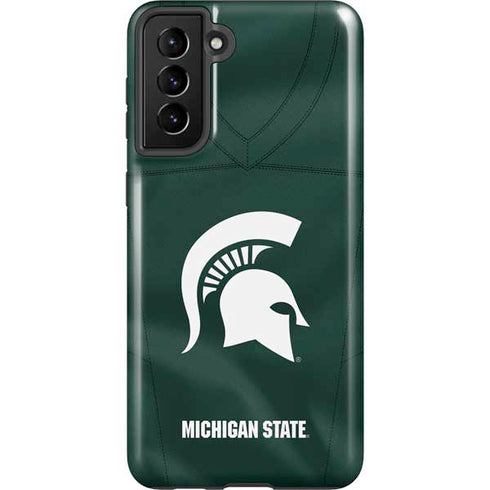 Michigan State University Green Jersey Galaxy S21 Plus 5G Pro Case