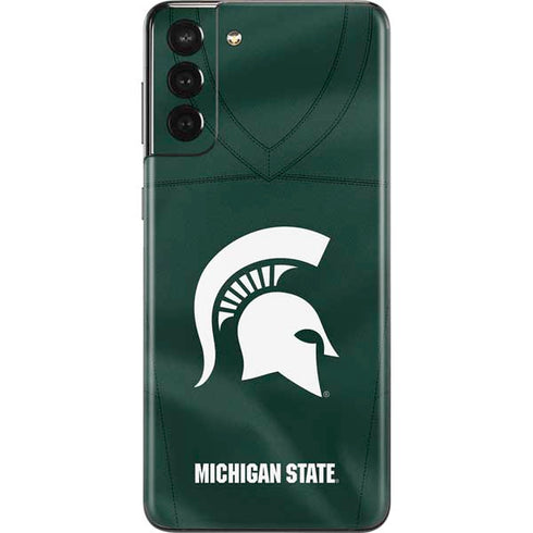 Michigan State University Green Jersey Galaxy S21 Plus 5G Skin