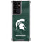 Michigan State University Green Jersey Galaxy S21 Ultra 5G Clear Case